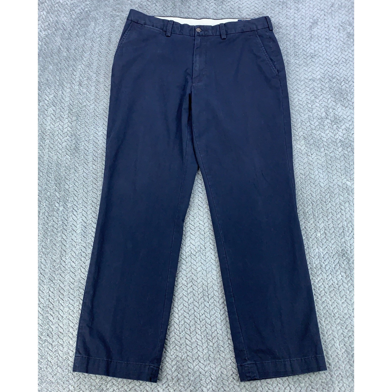 Polo Ralph Lauren Pants Mens 34x32 ( Fits 33x31 ) Navy Blue Stretch Classic Fit